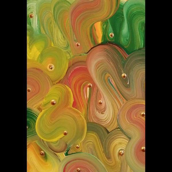 Groovilicious Swirls (Original Acrylic Painting) 