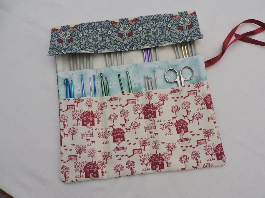 Sale  Knitting Needle and Crochet Hook Roll  
