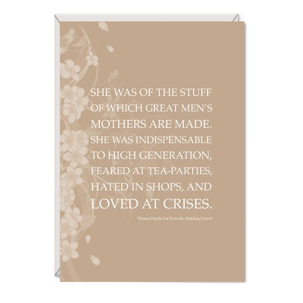 Far From Madding Crowd Greetings Card - Thomas Hardy - Birthday Card for Mum