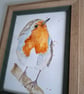 Original Robin Painting, Watercolour Artwork - Image 5