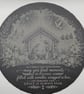 Nativity Slate Christmas Decoration, Food Platter, 30cm Round Christian Plaque, 