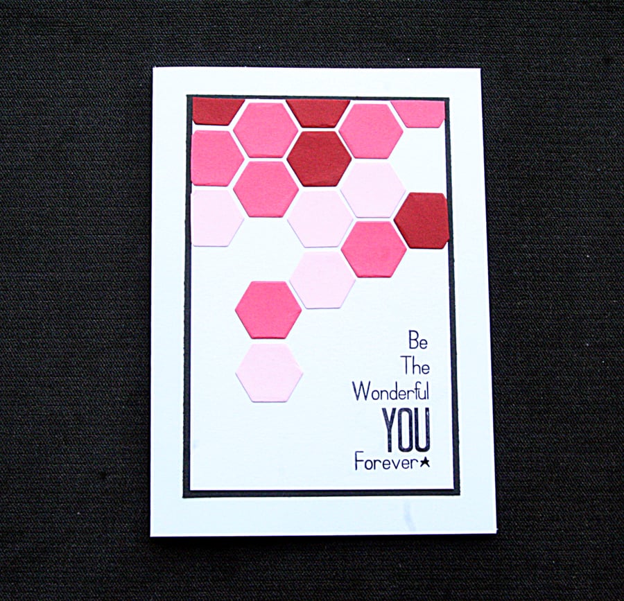 Wonderful You - Handcrafted (blank) Card - dr20-0019