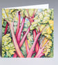 'Rhubarb Rhubarb' - Gardeners greeting card - Image 1