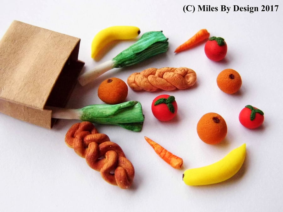 1:12 Scale Grocery Bag Set