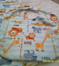 Burp Cloth, Bib and Dribble Bib Set with Safari Animals - Image 2