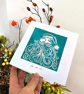Linocut Print Christmas Card making Kit - Image 4