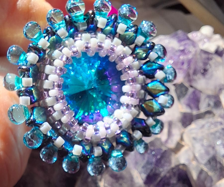 Handmade Beaded Ring