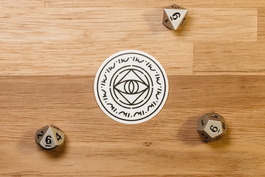 Warlock Sticker - accessories for D&D players