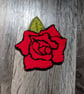 Red Rose Mug Rug or Decoration 