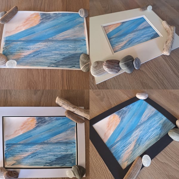 Watercolour painting abstract 