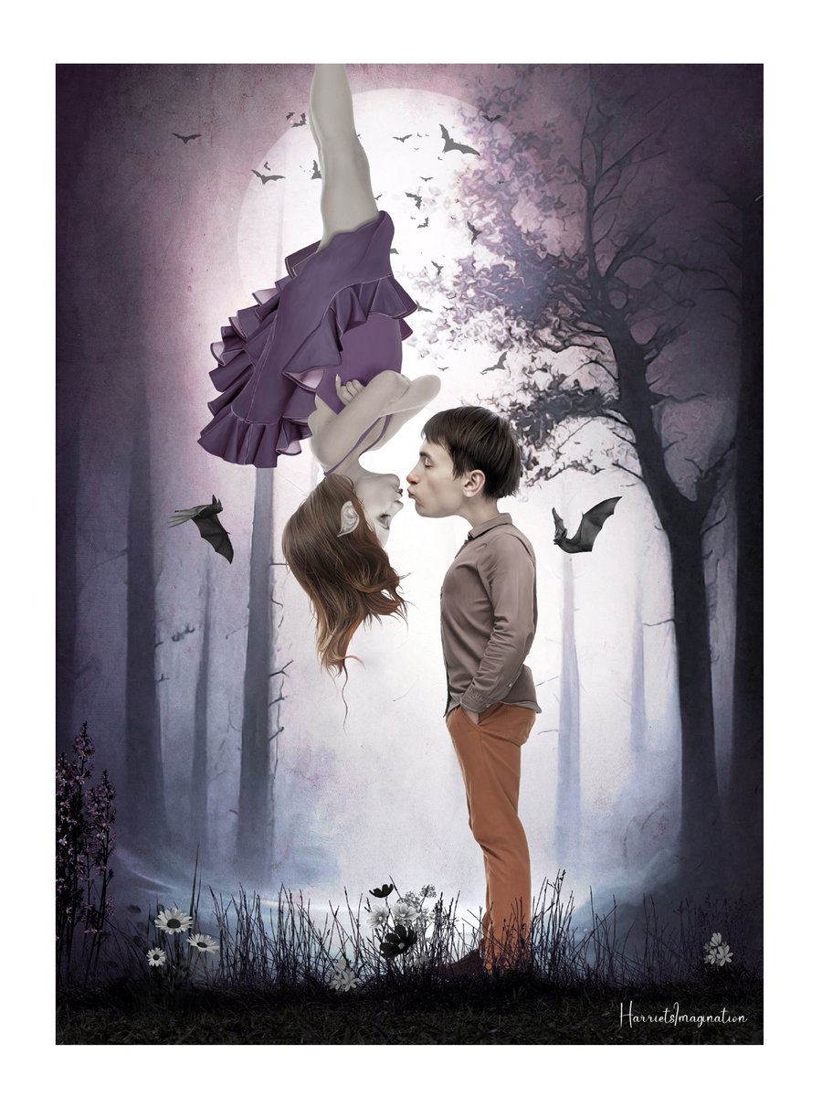 Vampire Romance Art Print - Twilight Tryst