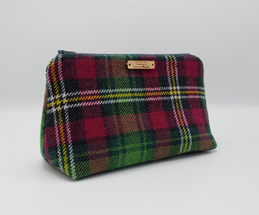 Ochil Flora Tartan Handwoven Accessory Pouch