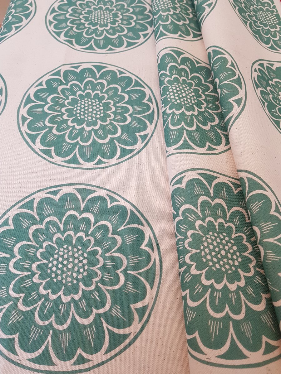 Rosette Fabric - Green