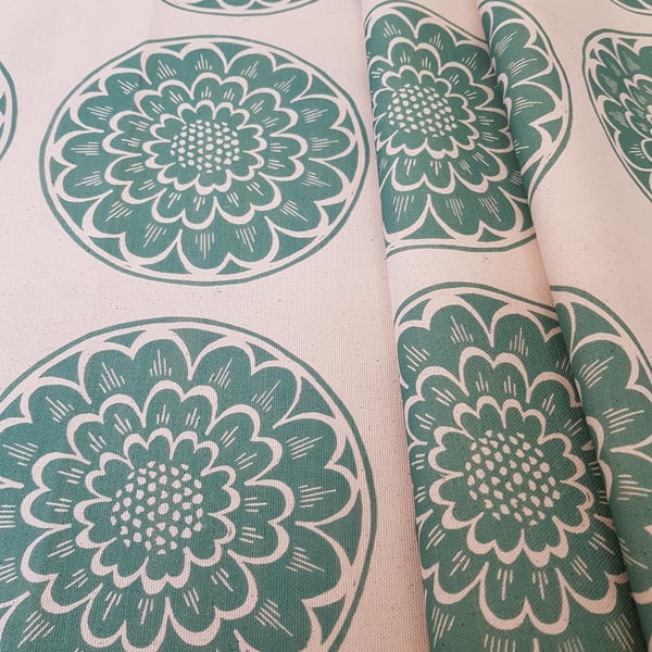 Rosette Fabric - Green