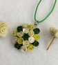 Flower Girl Earring and Necklace set (green) - Image 4