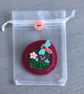 Hand Embroidered Dragonfly Brooch - Image 4