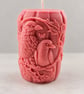 Pink Raven Soy Wax Candle-Handmade Gothic Bird Candle - Image 2