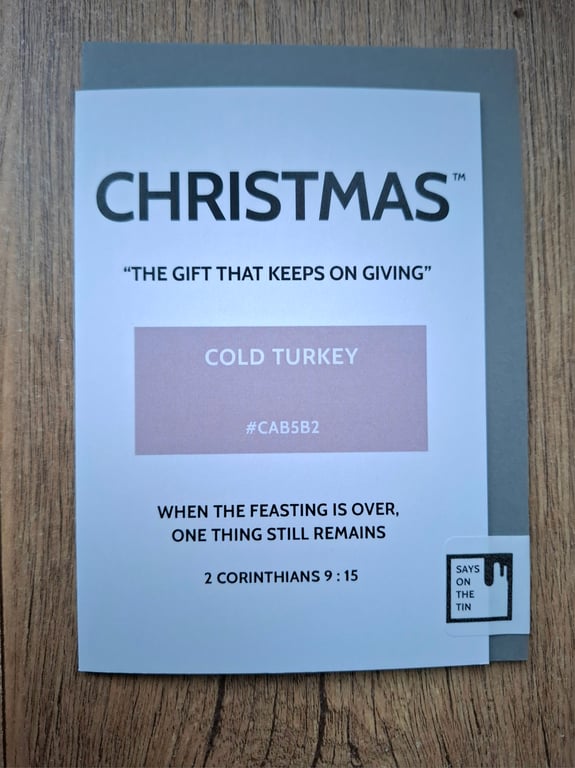 COLD TURKEY Christmas Card - The Season's Reason Collection