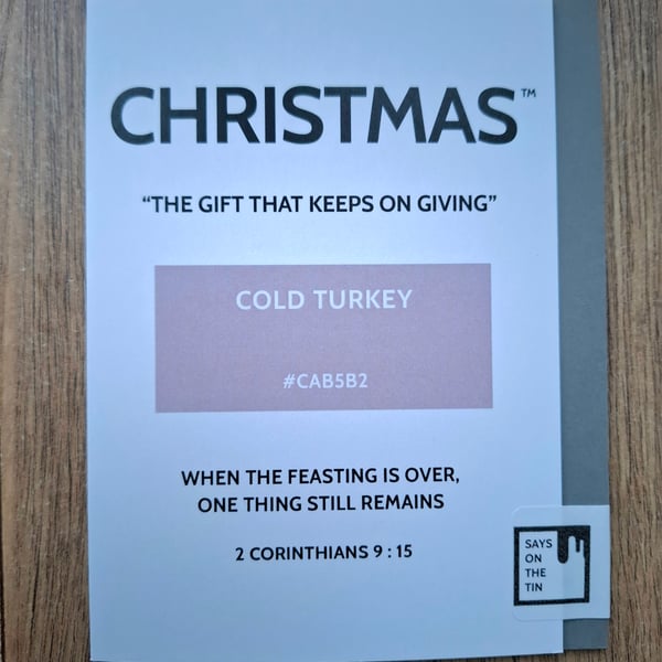 COLD TURKEY Christmas Card - The Season's Reason Collection