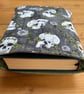 Skulls And Ivy Print Quilted Fabric Book Sleeve - Hardback Size - Image 4