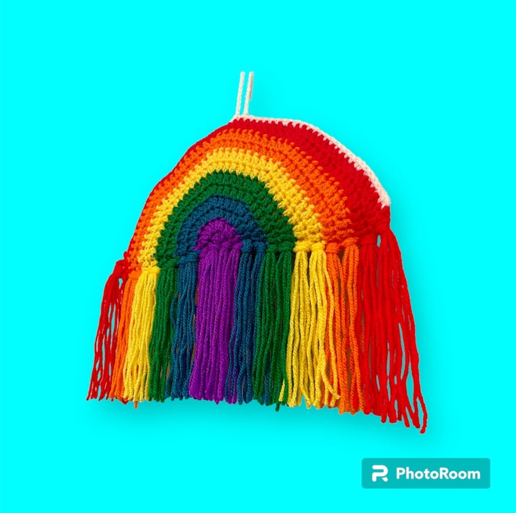 Hanging Rainbow, Nursery Decoration, Pride Rain... Folksy