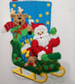 Bucilla Santa's Helper FINISHED Christmas Stocking - Can be Personalised