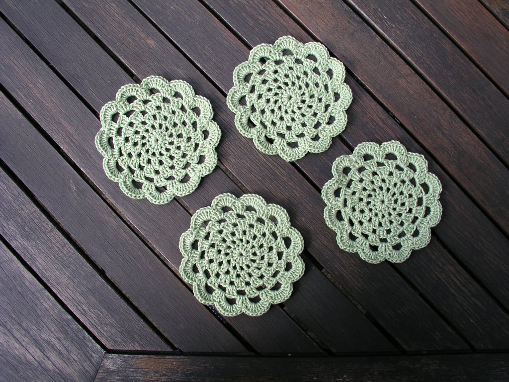 Crochet doilies set of 4 