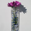 Cornflower fused glass wall vase