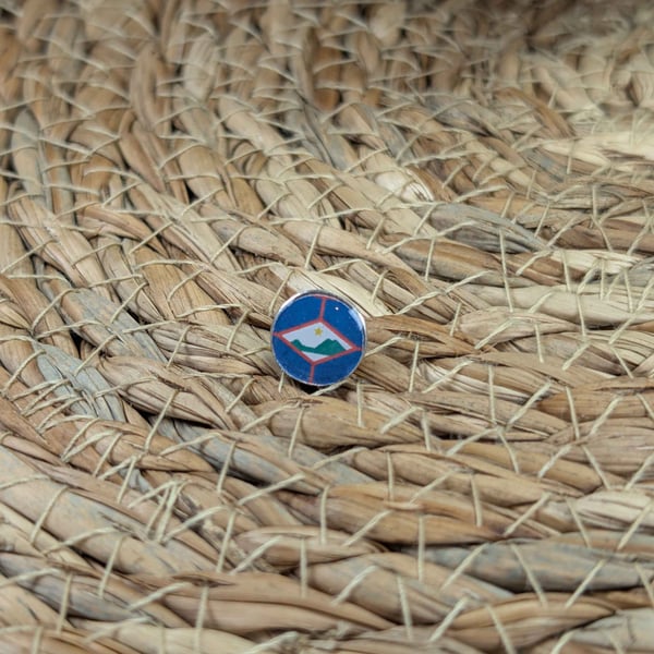 Sint Eustatius Flag Map Pin - Sint Eustatius Flag Map Pin For Wood Map