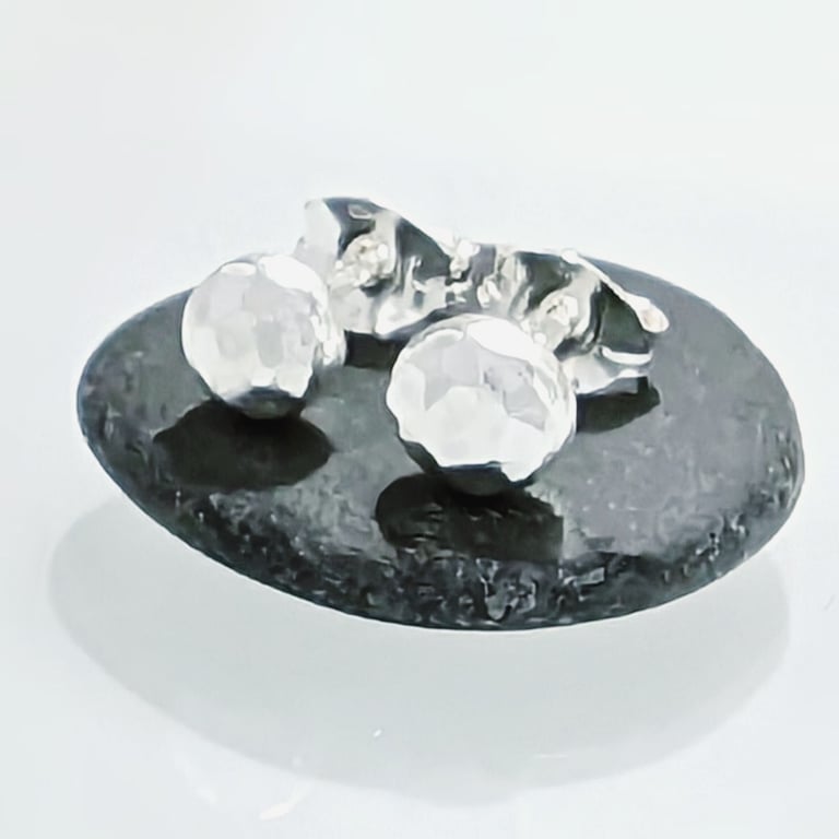 STERLING SILVERl Stud Earrings, Handmade Urban Design Jewellery