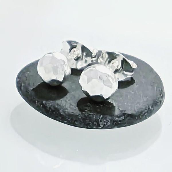 STERLING SILVERl Stud Earrings, Handmade Urban Design Jewellery
