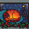 085 - Colourful Cats Series - Christmas Tree Cat - Cross Stitch Pattern