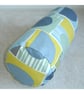 Bolster Cushion Cover 16"x6" Round Cylinder Neck Roll Pillow Blue Green Yellow - Image 3