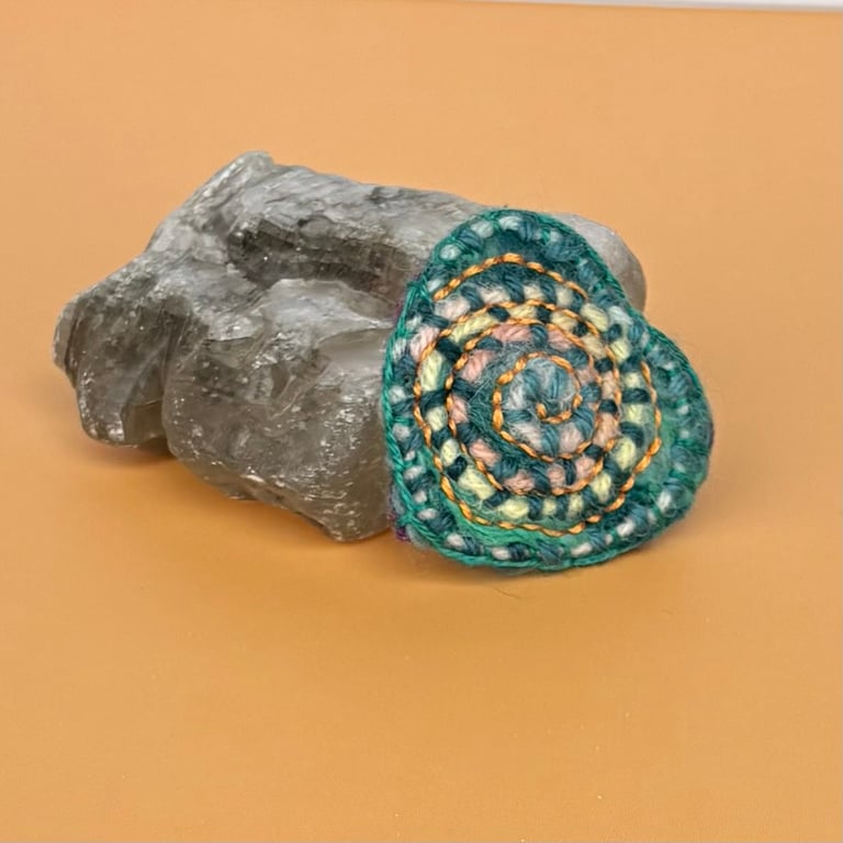 Felted Brooch - Heart