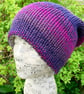 Reversible Hat. Woolly Hat. Woollen Hat. Beanie. Slouchy. Knitted Hat.  - Image 2
