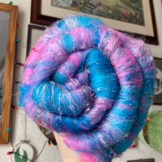 Merino & Sari Silk Art Batt - 60g