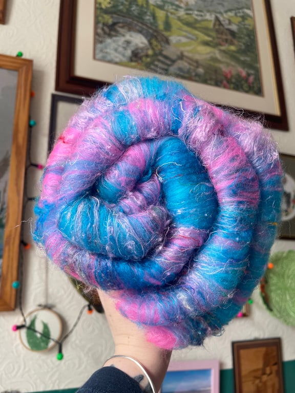 Merino & Sari Silk Art Batt - 60g