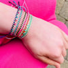 Silk and Beaded Friendship Bracelets 