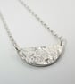 Little Half Moon Necklace in Sterling Silver