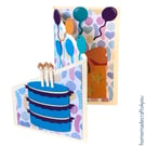 Trifold Cake and Balloon Card