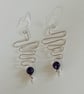 Amethyst squiggle earrings  - Image 4