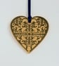 Gold mirrored heart - Image 2