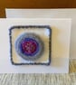 Merino Wool Felted Brooch on Christmas card - Image 3