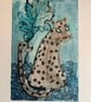 Leopard -  Original Collagraph Print - - Image 1