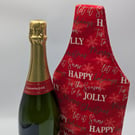 Christmas Reusable Gift Bottle Bag