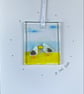 Fused glass seagulls keepsake card - Image 2