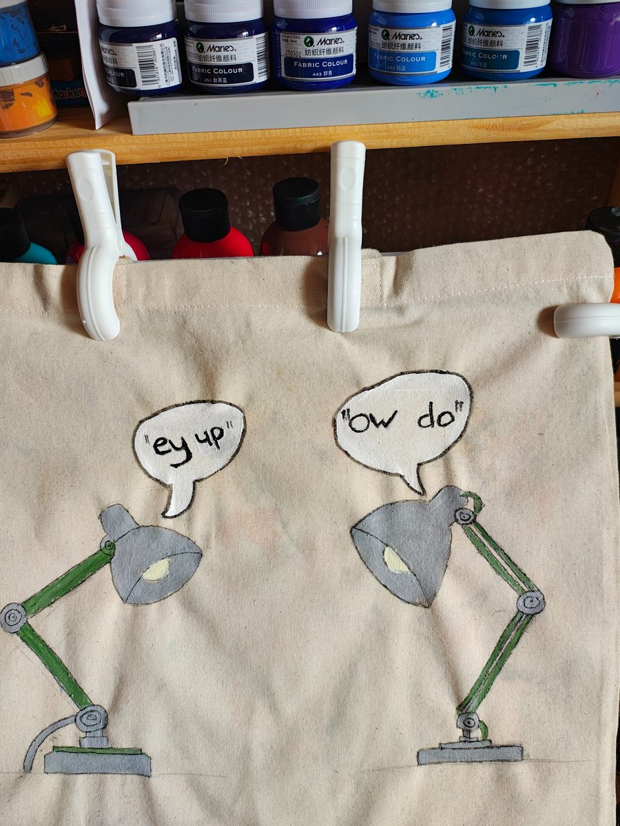 Hand painted tote bags 