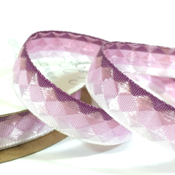 Purple Facets Ribbon - 3.6 Metres - Full Reel