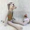Handcrafted Textile Doll- Sulley the Rabbit