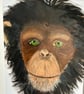 Thoughtful chimpanzee portrait in acrylics.Original painting  - Image 2